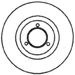 Тормозной диск 561086B BENDIX JURID