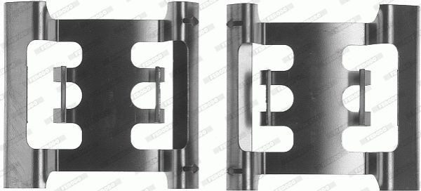 Комплектующие, колодки дискового тормоза FBA456 FERODO