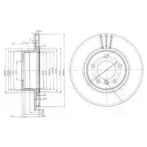 Тормозной диск BG3870 DELPHI