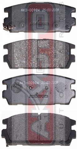 Колодки тормозные дисковые AKD-0098 AKYOTO