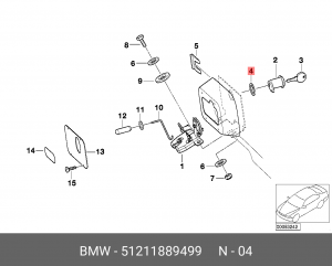 Прокладка 51 21 1 889 499 BMW
