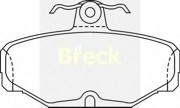 Комплект тормозных колодок, диско 2098100 BRECK