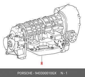 Автоматическая коробка передач 943300010GX PORSCHE