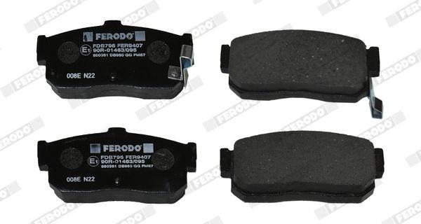 Комплект тормозных колодок, диско FDB796 FERODO