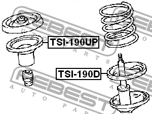 Проставка пружины подвески TSI-190D FEBEST