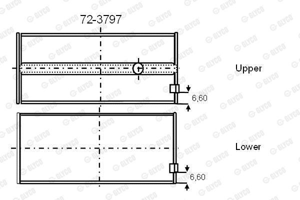 Подшипник 72-3797 GLYCO