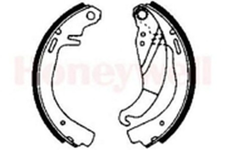 Комплект тормозных колодок 361237B BENDIX JURID