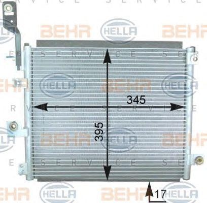 Конденсатор, кондиционер 8FC 351 303-101 HELLA
