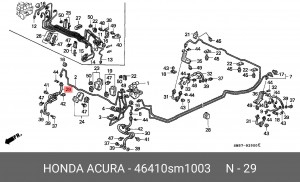 Тормозной шланг 46410SM1003 HONDA