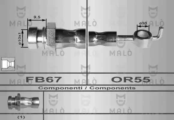 Тормозной шланг 80151 MALO