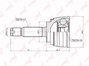 ШРУС CO-5501 LYNXAUTO