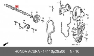 Распредвал 14110P28A00 HONDA