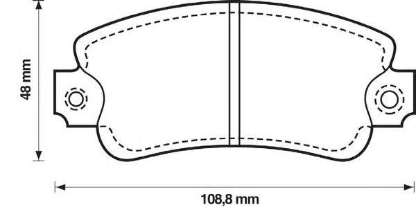 Комплект тормозных колодок, диско 571464X BENDIX JURID