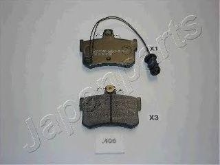 Комплект тормозных колодок, диско PP-406AF JAPAN PARTS GROUP