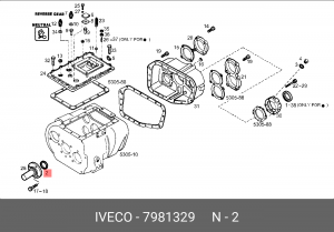 Уплотняющее кольцо, ступенчатая коробка передач 7981329 IVECO