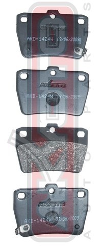 Колодки тормозные дисковые AKD-1424 AKYOTO
