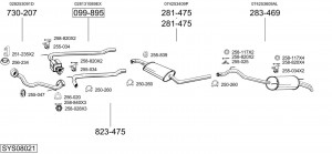 Выпускной трубопровод 736971 BOSAL