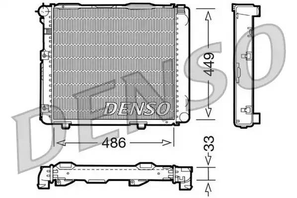 Радиатор, охлаждение двигател DRM17068 DENSO