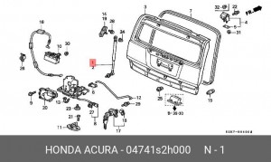 Амортизатор крышки багажника 04741S2H000 HONDA