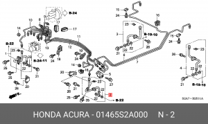 Тормозной шланг 01465S2A000 HONDA