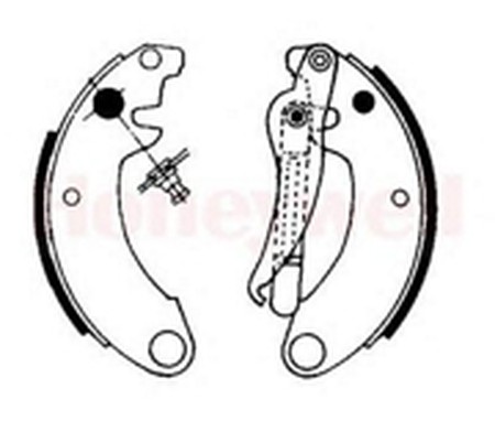 Комплект тормозных колодок 361034B BENDIX JURID