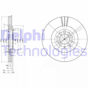 Тормозной диск BG3528 DELPHI