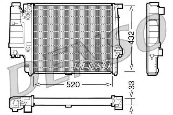 Радиатор, охлаждение двигател DRM05060 DENSO