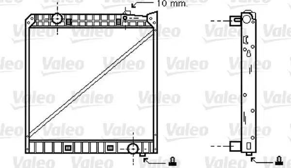 Радиатор, охлаждение двигател 733417 VALEO PHC