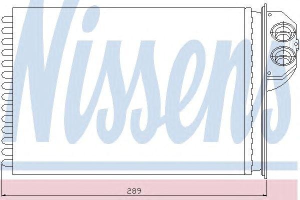 Теплообменник, отопление салона 72943 NISSENS