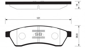 Колодки тормозные дисковые SP1119R SANGSIN