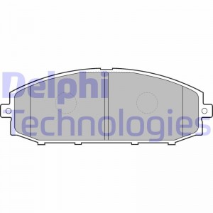 Комплект тормозных колодок, диско LP1305 DELPHI