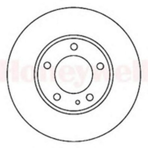 Тормозной диск 561851B BENDIX JURID