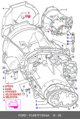 Комплект сцепления 91AB7F109AA FORD
