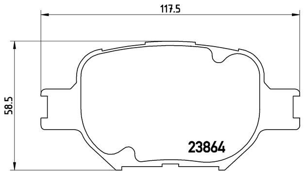 Комплект тормозных колодок, диско P83054 BREMBO