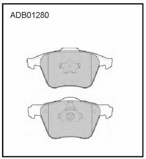 Колодки тормозные дисковые ADB01280 ALLIED NIPPON