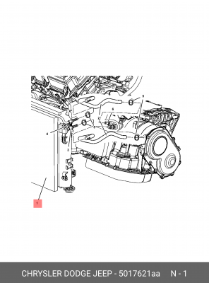 Радиатор кондиционера 5017621AA CHRYSLER