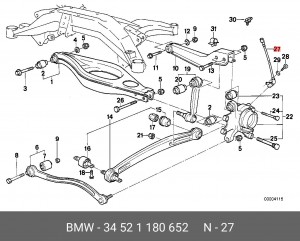 Датчик, частота вращения колеса 34 52 1 180 652 BMW