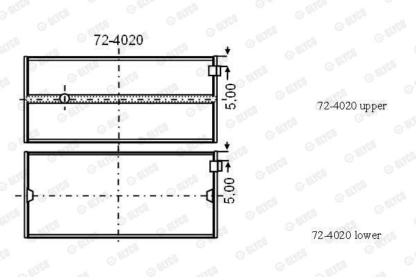 Подшипник 72-4020 GLYCO