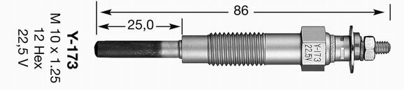 Свеча накаливания 7425 NGK NTK