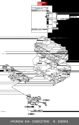 Форсунка 3380027800 HYUNDAI KIA