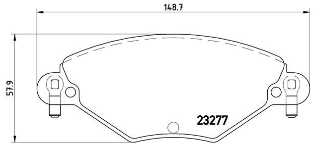 Комплект тормозных колодок, диско P61071 BREMBO
