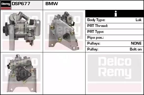 Гидравлический насос, рулевое управление DSP677 DELCO REMY