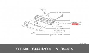 Фонарь указателя поворота 84441FA050 SUBARU