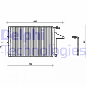 Конденсатор, кондиционер TSP0225098 DELPHI