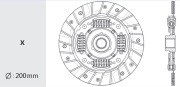 Диск сцепления OP05 VALEO PHC
