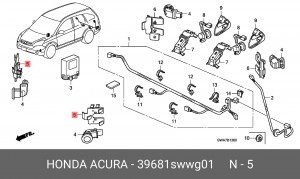 Деталь 39681SWWG01 HONDA