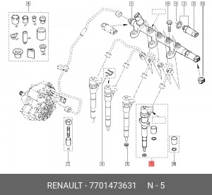 Форсунка 7701473631 RENAULT
