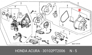Крышка распределителя зажигания 30102PT2006 HONDA