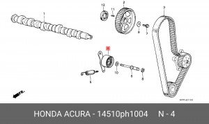 Натяжной ролик, ремень ГРМ 14510PH1004 HONDA