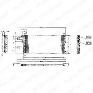 Конденсатор, кондиционер TSP0225165 DELPHI